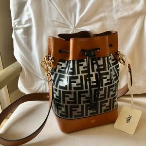 Fendi Mon Tresor bucket bag PVC leather grande